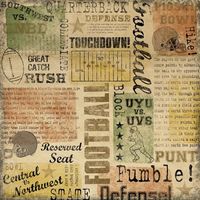 Game Day Collage, football scrapbook paper (Karen Foster)