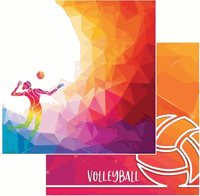 Game Day Collection, Volleyball, sports double-sided, scrapbook paper (Reminisce)<br><font color=red>25% off</font> 