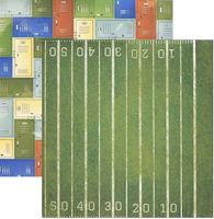 Game On! Collection, 1st Down, football & lockers double-sided scrapbook cardstock (BoBunny)<br><font color=red>33% off</font>
