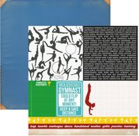 Game On Collection, Perform, gymnastics, sports, double-sided scrapbook paper (Kaisercraft)<br><font color=red>50% off</font>