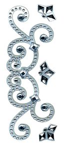 Gem Flourishes, 3-D SLIM scrapbook stickers (Jolee's By You)<br><font color=red>33% off</font>