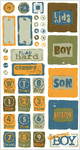 Genuine Boy Collection, Stickers, 5x10" self-adhesive, scrapbook stickers (Reminisce)<br><font color=red>50% off</font>
