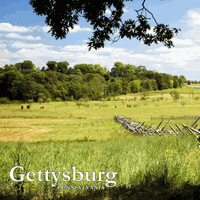 Gettysburg Battlefield, Civil War  scrapbook paper (Stamping Station)