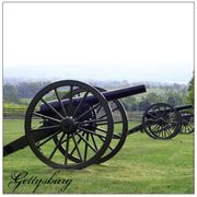 Gettysburg Cannons, Civil War, scrapbook papers (Stamping Station)