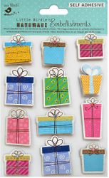 Gifts Galore, 3D Scrapbook glitter stickers, 12/pk (Little Birdie)<br><font color=red>25% off</font>