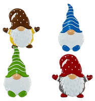 Gnomes, scrapbook brads, 12/pk (Eyelet Outlet)