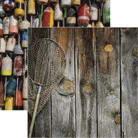 Gone Fishing Collection, Let's Go Fishing, double-sided, scrapbook paper (Reminisce)
