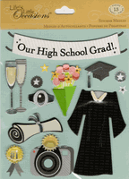 Graduation, Sticker Medley, 3D scrapbook stickers (K&Company)
