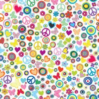 Groovy Connection, Flower Power, single-sided, scrapbook paper (Ella & Viv)<br><font color=red>25% off</font>