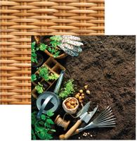 Growing Garden Collection, Let's Dig In, double-sided, scrapbook paper (Reminisce)