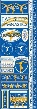 Gymnastics, Sports Cardstock Stickers, scrapbook (Reminisce)