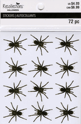 Halloween, Spiders, scrapbook stickers 4x5" (Recollections)<br><font color=red>40% off</font>