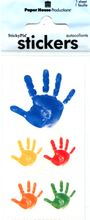 Hand Prints, scrapbook stickers, 2"x4", 3/pkg (Paper House)