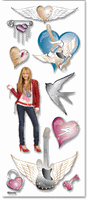 Hannah Montana, scrapbook stickers (Touch of Disney)<br><font color=red>50% off</font>