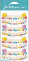 Happy Birthday banners, 3D scrapbook stickers, Le Grande (Jolee's Boutique)