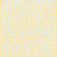 Happy Easter Collection, Alphabet, Glitter, Self-adhesvie DieCut Stickers, 12x12", scrapbook stickers (Reminisce)<br><font color=red>50% off</font>