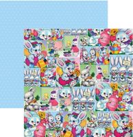 Happy Easter Collection, Bunny Collage, double-sided, scrapbook paper (Reminisce)<br><font color=red>25% off</font>