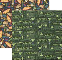 Celebration Series Collection, Happy Hour, Cheers, Double-sided, scrapbook paper (Reminisce)<br><font color=red>50% off</font>
