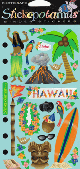 Hawaii, 4x7", scrapbook stickers (Sticko)