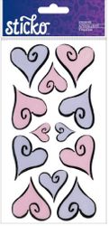 Hearts of Love, Vellum scrapbook stickers (Sticko)<br><font color=red>29% off</font>