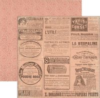Heritage Collection, Old News, double-sided, scrapbook cardstock (Ruby Rock-It)<br><font color=red>50% off</font>