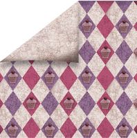 High Tea Collection, Fairy Cakes/Diamond Shapes, Cupcakes double-sided scrapbook paper (FabScraps)<br><font color=red>50% off</font>