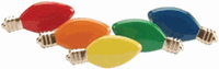 Holiday Lights, Christmas scrapbook brads, 12/pk (Eyelet Outlet)