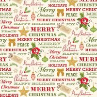 Holidays & Events Collection, Christmas Phrases, scrapbook paper (American Crafts)