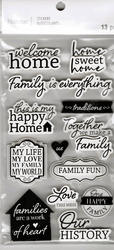 Home & Family, 3D scrapbook stickers 4x7" (Recollections)