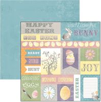 Hoppy Easter Collection, Easter Cutouts, double sided scrapbook paper (Moxxie)<br><font color=red>33% off</font>