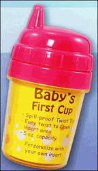 Baby's First Cup, Hot Pink, cross stitch, photos (Charles Craft)