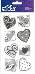 I Do's, Wedding Vellum, metallic accents, scrapbook stickers (Sticko)<br><font color=red>29% off</font>