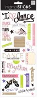 I love Dance, scrapbook stickers, 5x12" (Me & My Big Ideas)