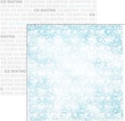 Ice Skating Addict, sports double-sided scrapbook paper (Scrapbook Customs)