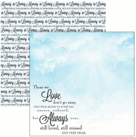 In Loving Memory, double-sided scrapbook paper (Scrapbook Customs)