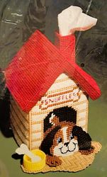 In the Dog House, plastic canvas kit (Bucilla)