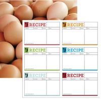 In the Kitchen Collection, Recipe Cards & Eggs, double-sided, scrapbook paper (Reminisce)<br><font color=red>25% off</font>