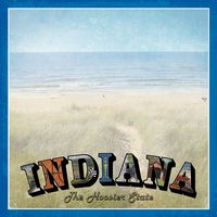 Indiana Vintage, States scrapbook paper (Stamping Station)