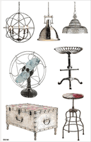 Industrial Chic, Pictures, Clear scrapbook stickers (FabScraps)<br><font color=red>33% off</font>
