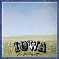 Iowa Vintage, States scrapbook paper (Stamping Station)