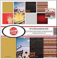 It's Showtime Collection Kit, 8 double-sided scrapbook papers & sticker sheet (Reminisce)