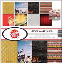 It's Showtime Collection Kit, 8 double-sided scrapbook papers & sticker sheet (Reminisce)