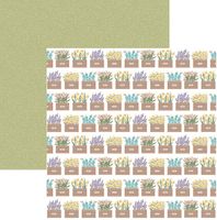 It's Spring Time Collection - Flower Market, double-sided scrapbook paper (Echo Park