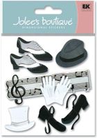 Jazz & Tap, music scrapbook stickers (Jolee's Boutique)