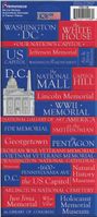 July 4th & Washington DC Collection, Die cut, Washington D.C. Quote stickers, scrapbook (Reminisce)