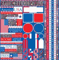 July 4th & Washington DC Collection, Multi Stickers, scrapbook (Reminisce)