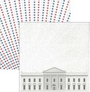 July 4th & Washington DC Collection, The White House & Star Spectacular, double-sided scrapbook paper (Reminisce)<br><font color=red>25% off</font>