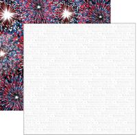 July 4th & Washington DC Collection, Washington DC & Grand Finale, double-sided scrapbook paper (Reminisce)