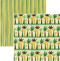My Jungle Safari Collection, Jungle Palms, double-sided, scrapbook paper (Reminisce)<br><font color=red>50% off</font>