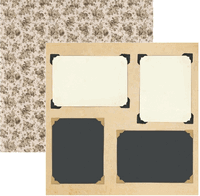 Keepsake Collection, Chronicle, Frames double-sided scrapbook paper (Kaisercraft)<br><font color=red>50% off</font>